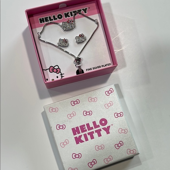 Hello Kitty Silver Plated Jewelry Set - Picture 3 of 3